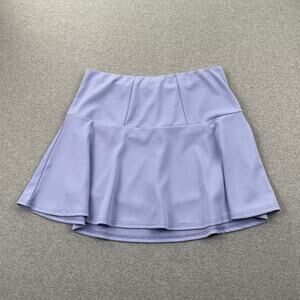 Noisy May Skort Womens L Pastel Purple Flare Mini Skirt w/ Shorts Sporty Swing